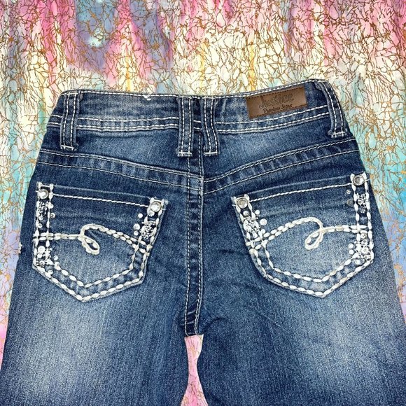 Justice Simply Low Bootcut Girls Jeans Size 6R - Picture 10 of 12